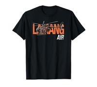 Grey Distressed Fly Lamang Air Helicopter Gamer Warfare Zone Maglietta