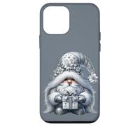 Grey Gnome Graphic In Monochrome Outfit Women Cute Christmas Custodia per iPhone 12 mini