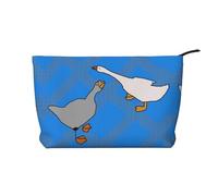 Grey Goose - Borsa per il trucco in velluto a coste - Versatile astuccio cosmetico con cerniera per uso quotidiano e organizer da viaggio, Nero , Taglia unica