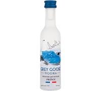 GREY GOOSE Premium French Vodka, Vol. 40%, 5 cl / 50 ml, pregiata vodka francese creata dal migliore grano monorigine francese e acqua sorgiva