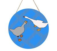 Grey Goose Round Wood Panel Painting 30,5 cm. Opera d'arte squisita, legno ecologico, una scelta elegante per la decorazione della casa.