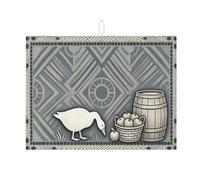 Grey Goose - Tappetino scolapiatti per bancone della cucina, tappetino assorbente scolapiatti in microfibra autunnale, protezione per bar, 45 x 61 cm