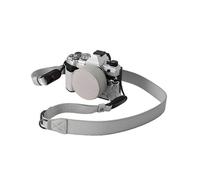 (Grey, Multicolor) For Olympus OM-5 Leather Camera Case Half Body Cover with Lens Cap and Shoulder Strap - Khaki