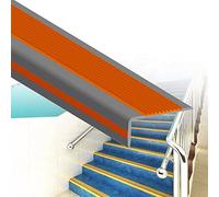Grey~orange,354.33in,Protezione Del Bordo Della Scala, Proteggi Bordo Scala Autoadesivo, Bordi Per Scale, Rivestimento Del Bordo Della Scala, Scale Per Interni Da Esterno Antiscivolo