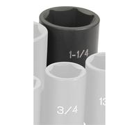 Grey Pneumatic 1/2" Guida x 1-1/4" Profonda Presa Universale 6 Punti Nera 2040UD