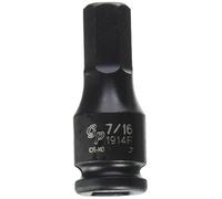Grey Pneumatic (1914F 3/8" Drive x 7/16" Hex Driver Socket