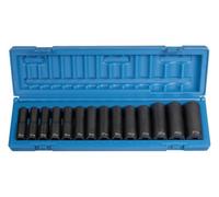 Grey Pneumatic Corp 1/5,1 cm Drive standard length Metric set, 1412MD