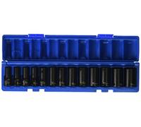 Grey Pneumatic Set di Chiavi a Bussola pneumatica a 12 Punte, Colore: Grigio