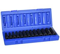 Grey Pneumatic Set di Chiavi a Bussola pneumatica a 12 Punte, Colore: Grigio