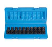 Grey Pneumatic Set Universale 10 Pezzi 12 Punti 3/8 Dr. Metric StandardLength