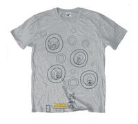 Grey The Beatles Bubbles autorizzato Uomo maglietta