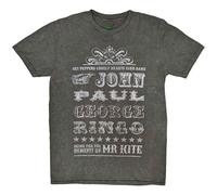 Grey The Beatles Mr Kite ufficiale Uomo maglietta unisex