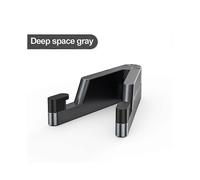 (Grey) Universal Mini Size Aluminum Portable Folding Desk Mount Holder Bracket Mobile Phone Cradle Foldable Stand for Cellphone iPad