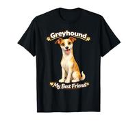 Greyhound Il Mio Migliore Amico Simpatico Amante dei Cani Breed Pride Maglietta
