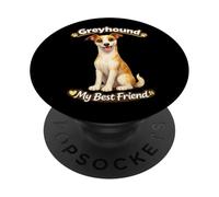 Greyhound Il mio migliore amico simpatico amante dei cani Breed Pride PopSockets PopGrip Adesivo