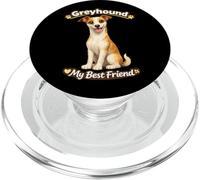 Greyhound Il mio migliore amico simpatico amante dei cani Breed Pride PopSockets PopGrip per MagSafe