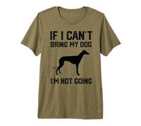 Greyhound Se Non Posso Portare Il Mio Cane Non Ci vado Maglietta Premium