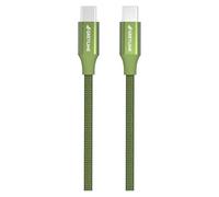GreyLime Cavo intrecciato da USB-C a USB-C da 60 W per MacBook, laptop, GoPro, Samsung Green 2 m