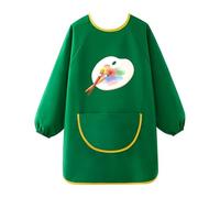 Greyoe 1 Pezzi Grembiule Pittura Bambini, Grembiule Asilo Bambino, Grembiule Cucina Bambina, Impermeabile e Resistente allo Sporco Verniciatura, Verde XL per Corporature da 130-150 cm (Verde, XL)