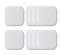 Greyoe 10 pezzi Fermaporta, Ferma porta da Pavimento, Fermaporta Maniglia, Adesivo in Silicone Ecologico Anticollisione Porta (Bianco)