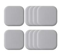 Greyoe 10 pezzi Fermaporta, Ferma porta da Pavimento, Fermaporta Maniglia, Adesivo in Silicone Ecologico Anticollisione Porta (Grigio)