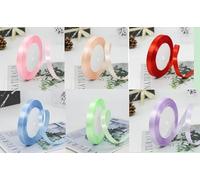 Greyoe 6 pezzi Nastro Raso - 22 m Nastri Colorati Fascia Satinata in Poliestere per Decorazioni di Nozze, Imballaggi Regali e Progetti fai da te