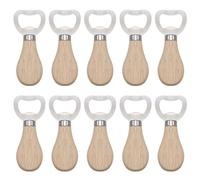 Greyoe Apribottiglie, 10 pezzi Cavatappi, Cavatappi Sommelier, Apribottiglie Portatile Durevole in Acciaio Inossidabile in Legno Naturale Ottimo Regalo per Gli Uomini Rovere Ovale