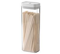 Greyoe Contenitore per spaghetti, 30 cm, 1800 ml, a forma di cubo, ermetico, per pasta, cereali, snack, zucchero