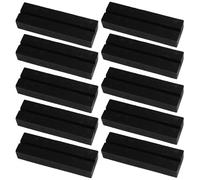 Greyoe Segnaposto Legno, Inserire la carta I titolari, Portacarte da 10 pezzi Portacarte in legno semplice per tavolo da matrimonio Nome Numero, immagini, promemoria, note, foto Nero