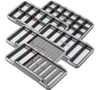 Greys Scatola sottile per attrezzatura da pesca, galleggiante, impermeabile, con coperchio trasparente, adatta per giacca o gilet, chiusura magnetica, 18 scomparti