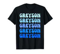 Greyson Retro Name Stack Design Maglietta
