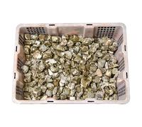 Grezze Naturali di Cristallo Ornamenti in pietra grezza di cristallo pirite naturale, esemplare minerale, diffusore aromaterapia, smagnetizzante, frantumata per Burattatura, Pietre per Fontane