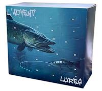 GRFFZX L'ADVENT'LURES 2024 - Scatola per ciechi da pesca natalizi 2024, 24 giorni di esche a sorpresa, conto alla rovescia, set per il calendario dell'avvento con esche da pesca, regalo per padre,