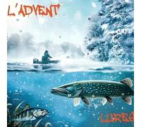 GRFFZX L'ADVENT'LURES 2024 - Scatola per ciechi da pesca natalizi 2024, 24 giorni di esche a sorpresa, conto alla rovescia, set per il calendario dell'avvento con esche da pesca, regalo per padre,