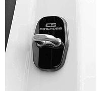 GRFIT 4 Pezzi Protezione per Serratura della portiera dell'auto per Citroen C5 Aircross Accessori per Adesivi con Logo per Auto,Black