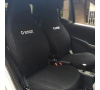 GRFIT Accessori interni coprisedili traspiranti interni auto per Smart 451 Fortwo,Black