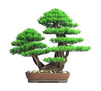 GRFIT Albero artificiale Pino finto Bonsai Cipresso Soggiorno Sala da tè Decorazioni per la tavola d'ingresso Ornamenti per alberi di pino finti Piante artificiali da interno