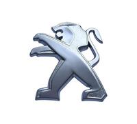 GRFIT Auto Paraurti Anteriore Posteriore Tronco Emblema Adesivo per Peugeot 207 307 107 407 507 508 408 308 206 406 1008 5008 3008 3D Metallo Distintivo Adesivo, Decorazione Esterna,Silver