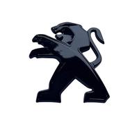 GRFIT Auto Paraurti Anteriore Posteriore Tronco Emblema Adesivo per Peugeot 207 307 107 407 507 508 408 308 206 406 1008 5008 3008 3D Metallo Distintivo Adesivo, Decorazione Esterna,Black