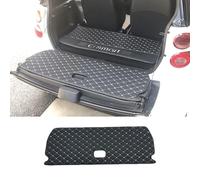 GRFIT Copertura del Bagagliaio in Pelle Impermeabile per Smart Fortwo 451 453, Tappetino per Porta Posteriore, Nero