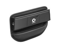 GRFIT Scatola Portaoggetti Organizer per Sedile Auto, per Smart Fortwo Forfour 451 450 452 453 454 Cabrio Crossblade Eq Coupe ABS Portaborraccia Portachiavi in Pelle,B-Black