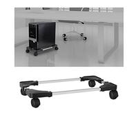 GRFIT Staffa della CPU Mobile PC Tower Holder Carrello Regolabile for CPU con 4 Ruote girevoli universali, Supporto Rotante for CPU Supporto for PC for custodie for PC Desktop