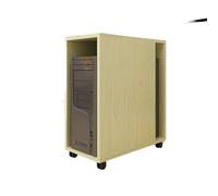 GRFIT Staffa della CPU Staffa Host Desktop Rimovibile Desktop Bracket Multiuso CPU Case Stand Rolling Carrello CPU Stand da Pavimento con 4 Ruote rotolanti a Castello, 5 Colori (Color : Beige)