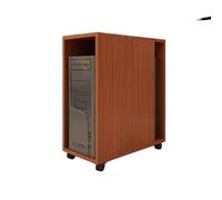 GRFIT Staffa della CPU Staffa Host Desktop Rimovibile Desktop Bracket Multiuso CPU Case Stand Rolling Carrello CPU Stand da Pavimento con 4 Ruote rotolanti a Castello, 5 Colori (Color : Bruin)