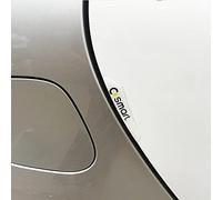 GRFIT Veicolo di Protezione della portiera dell'auto per Smart 453 451 fortwo forfour, Adesivo epossidico anticollisione per Bordi, Accessori per Urto del Bordo della portiera dell'auto,White-Big