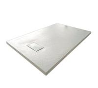 Grg Piatto Doccia 90x90x2,6 CM Quadrato Bianco Effetto Pietra MOD. Strong