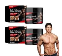 Grgowe 2PC Crema Corpo Brucia Grassi, Calda, Per Addominali, Bruciagrassi, Dimagrante Anticellulite, Stringe i Muscoli, Per Donne e Uomini (Uomo)