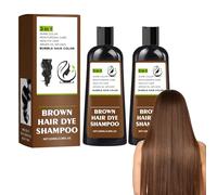 Grgowe Black Hair Shampoo Per Capelli Neri,Shampoo Istantaneo Per Capelli Neri,Shampoo Colorante Naturale Per Capelli Neri 3 In 1,Shampoo Colorante Per Capelli Grigi Per Uomo Donna-100ML*2PC (Brown)