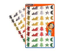 Gribouill'Art G72-120 GOMMETTETTI DECORAZIONE NOEL METALLIZZATI