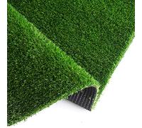 Griclner Astroturf - Erba artificiale spessa realistica, altezza 1,8 cm, con fori di drenaggio, per interni ed esterni, per giardino, cortile, patio, balcone